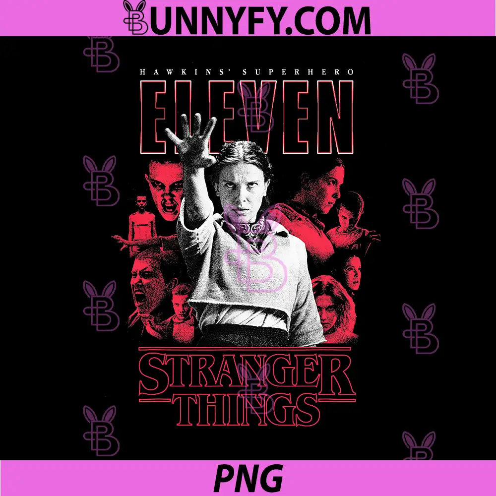 Stranger Things Season 5 PNG, Hawkins' Superhero Eleven Showcase PNG