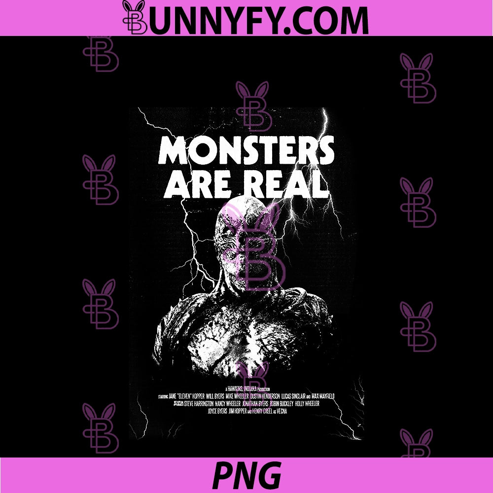 Stranger Things Season 5 Monsters Are Real PNG, Vecna Poster PNG
