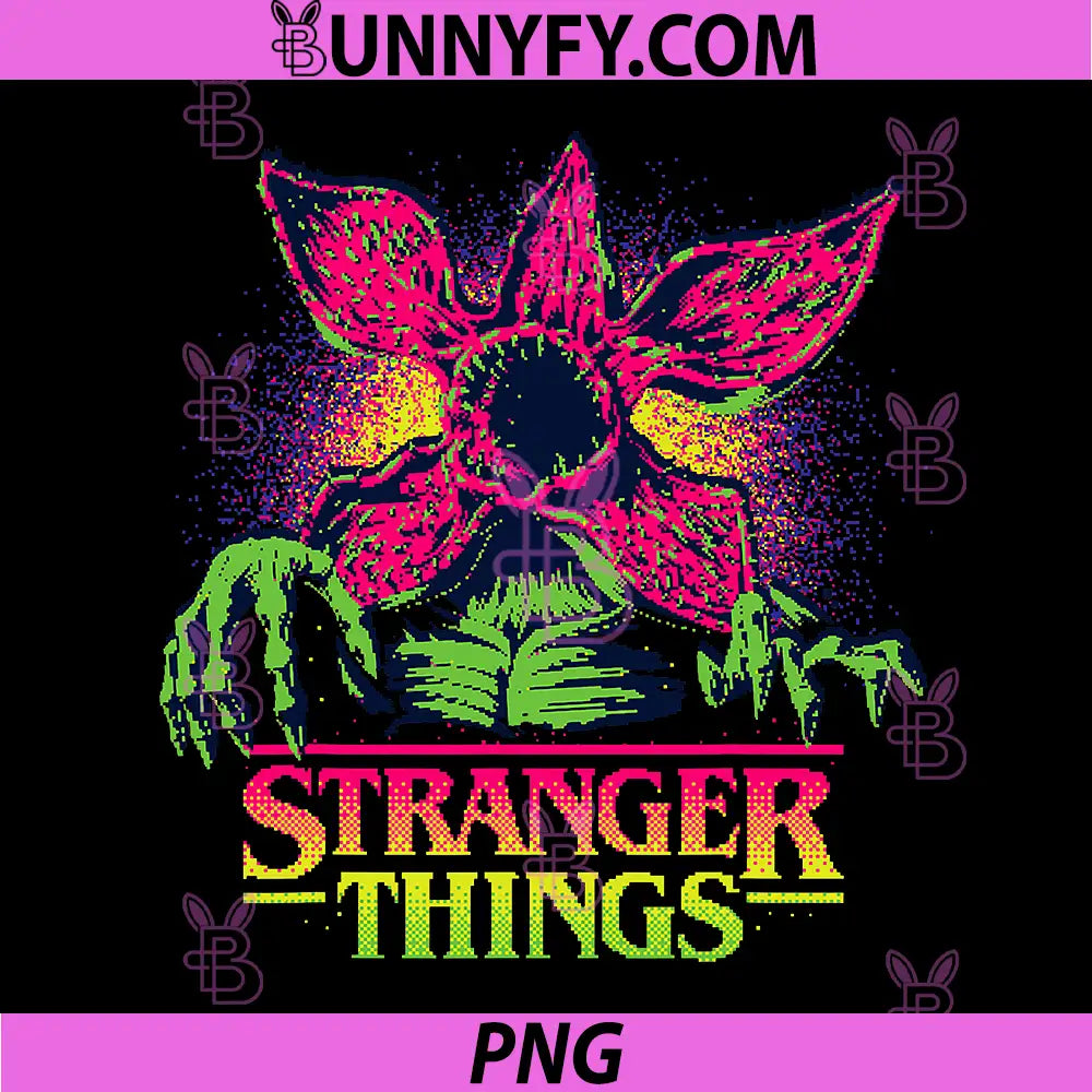 Stranger Things Season 5 PNG, Retro Video Game Demogorgon PNG