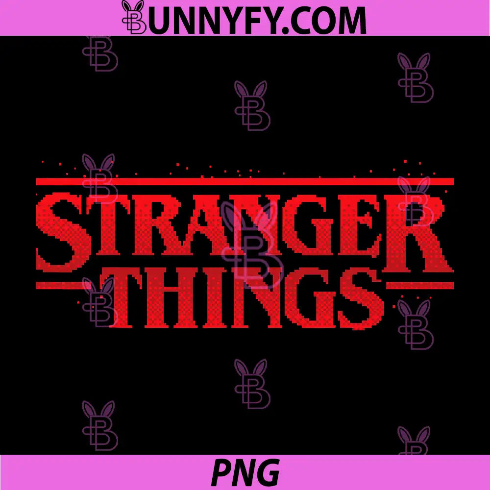 Stranger Things Season 5 PNG, Retro Video Game Red Logo PNG