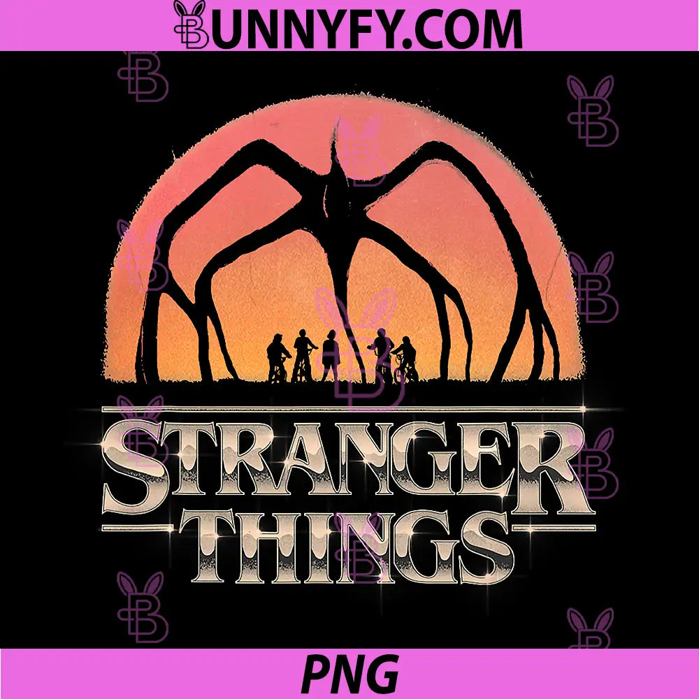 Stranger Things Season 5 PNG, Towering Mind Flayer Distressed PNG