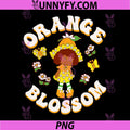 Strawberry Shortcake PNG, Orange Blossom Vintage Floral PNG