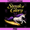 Streak of Glory PNG, Unicorn Wrangler Equestrian Design PNG