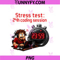 Stress Test 24h Coding Session PNG, Programmer Humor PNG