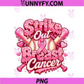 Strike Out Breast Cancer PNG, Baseball Drip Ice Cream PNG