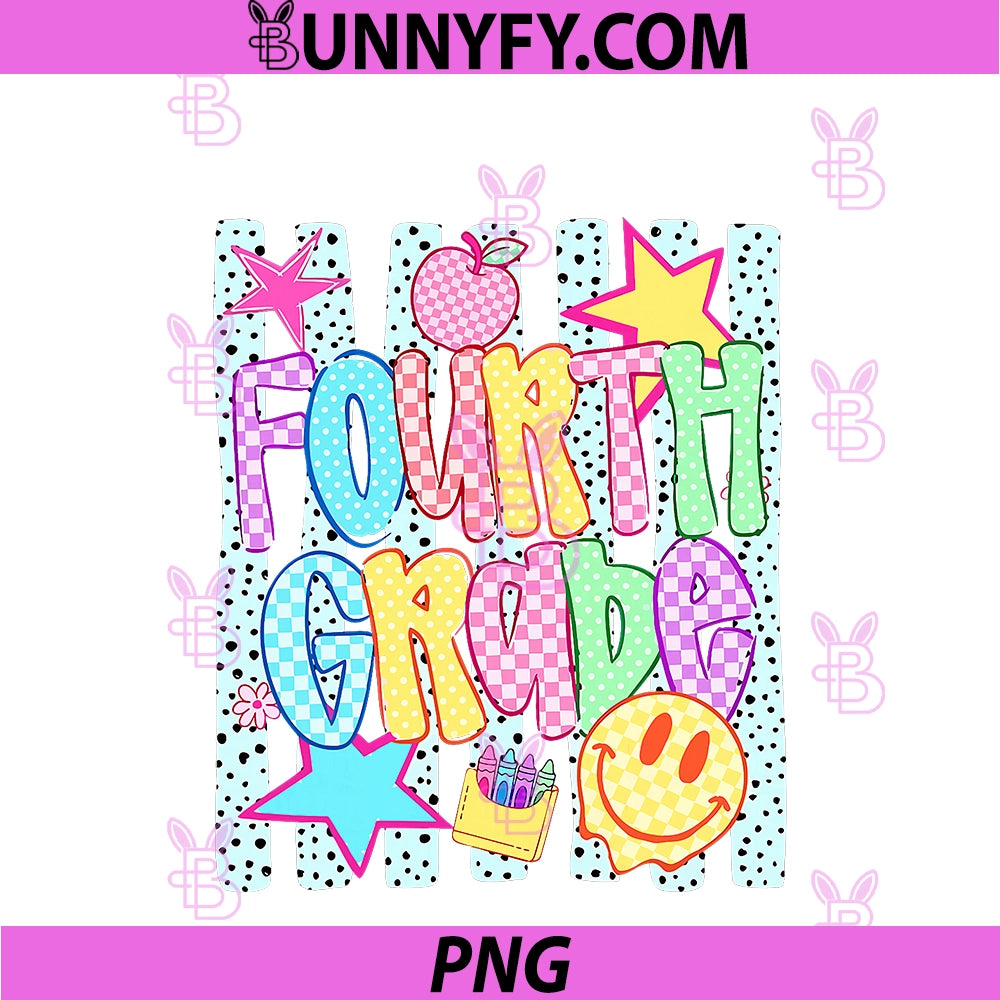 Striped Checkered PNG, Fourth Grade Back To School 4th Grade PNG