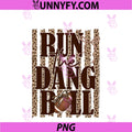Striped Leopard Run The Dang Ball PNG, Football Mom Touchdown PNG