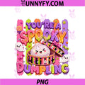 Striped You're A Spooky Dumpling PNG, Halloween Kawaii Dumpling PNG