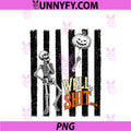 Stripes Well Skeleton Lost Balloon Gothic PNG, Halloween PNG