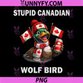 Stupid Canadian Wolf Bird PNG, Sarcastic Animal PNG