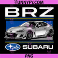 Subaru BRZ JDM Modern PNG, Sports Car with Logo PNG