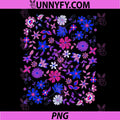 Subtle Bi Pride Bisexual PNG, Rainbow Wildflowers LGBT Month PNG