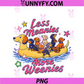 Summer Vibes Dachshund Wiener PNG, Less Meanies More Weenies PNG