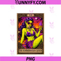 Summerween PNG, Funny Girl Women Tarot Card Spooky Hot Ghoul PNG