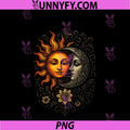 Sun PNG, Bohemian Celestial Tribal Art PNG