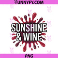Sunshine And Wine PNG, Splash Fun Summer Drinking Vibes PNG