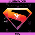 Superman 2025 PNG, Flying Silhouette S-Shield Emblem PNG