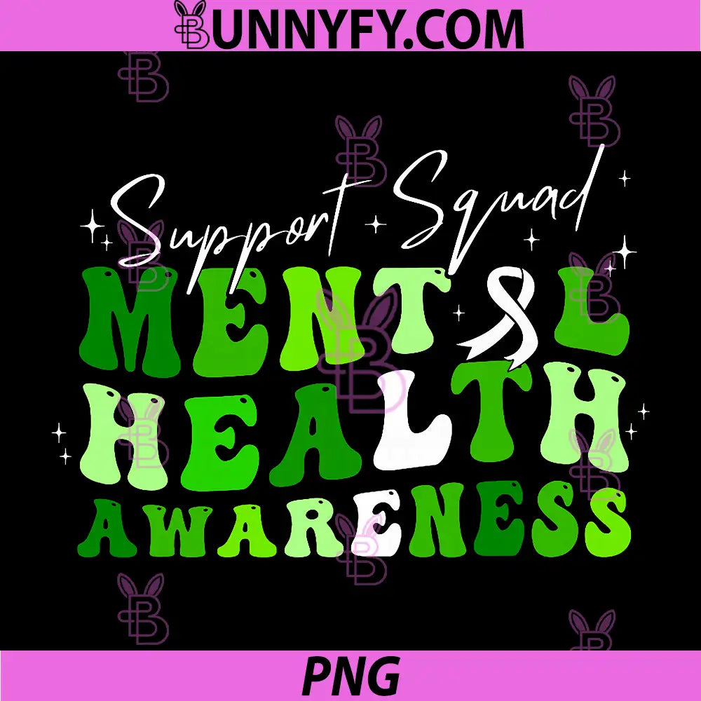 Support Squad PNG, Mental Health Awareness PNG