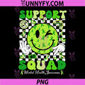Support Squad PNG, Mental Health Matters Awareness Green Ribbon PNG