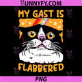 My Gast is Flabbered PNG, Funny Cat Viral Meme PNG