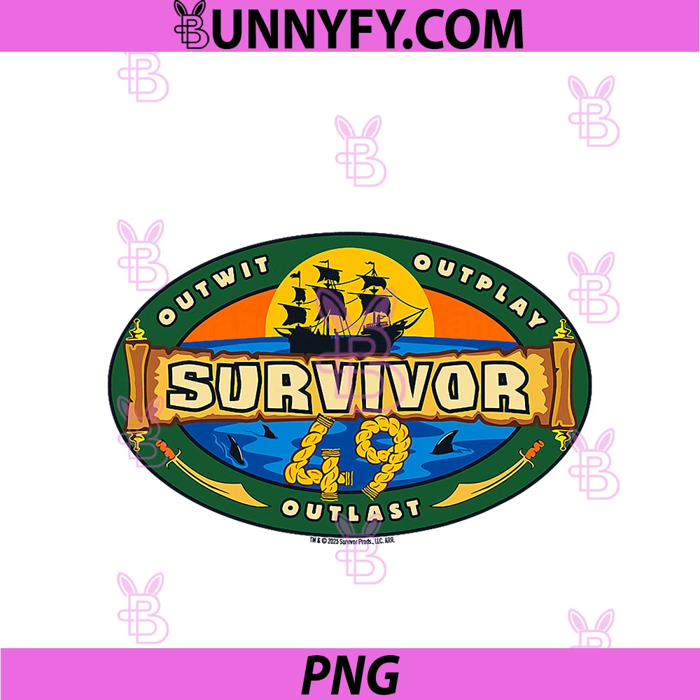 Survivor Season 49 Logo PNG, Officially Licensed PNG