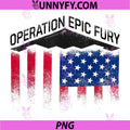 Operation Epic Fury Stealth Bomber PNG, American Flag Patriotic PNG