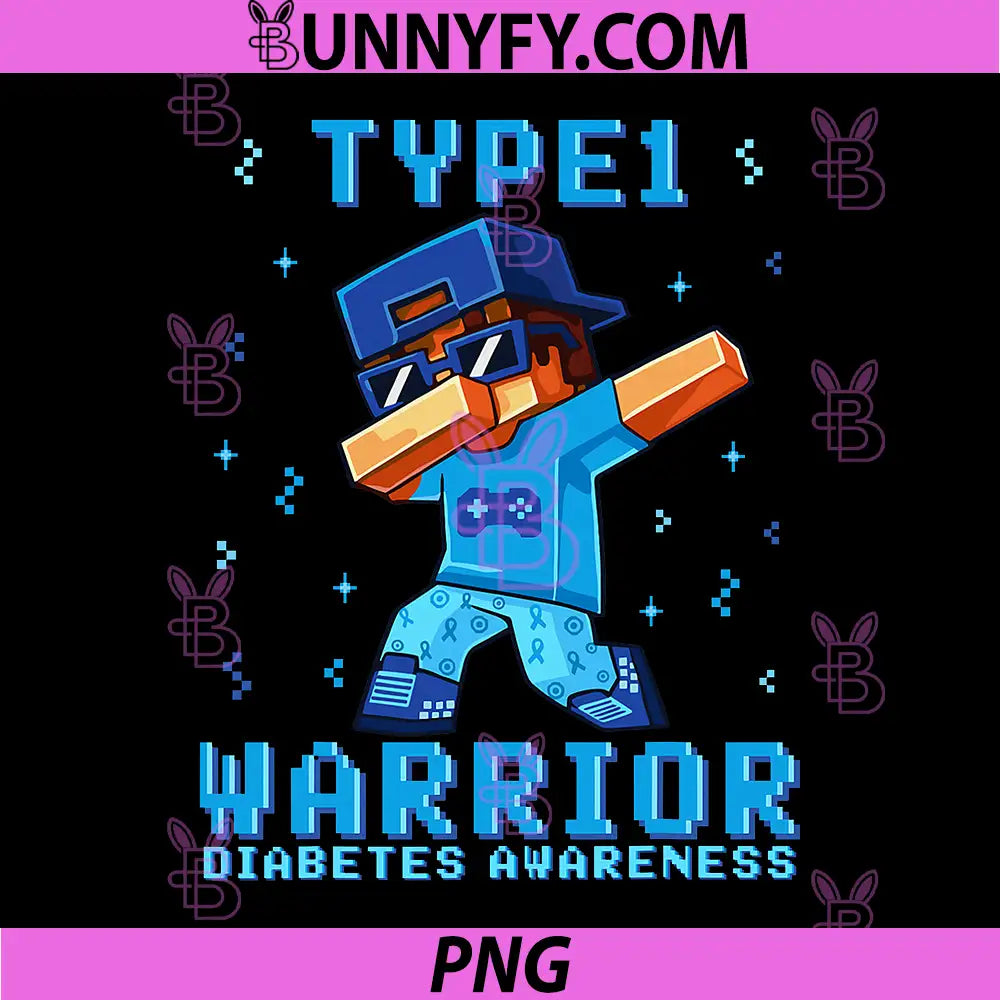 T1D Warrior Type PNG, 1 Diabetes Awareness Gamer PNG