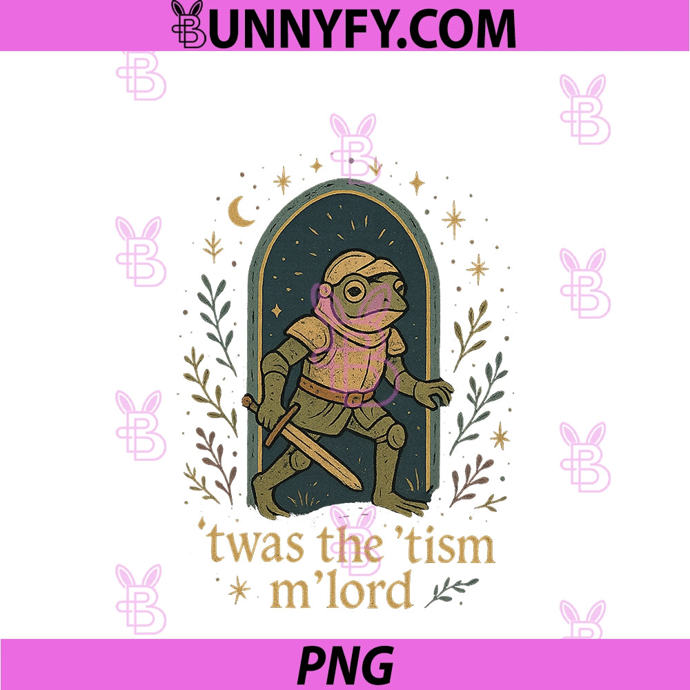 TWAS The Tism M Lord Frog Knight PNG, Autism Awareness Magical PNG