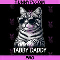 Tabby Daddy PNG, Cat Dad Funny PNG