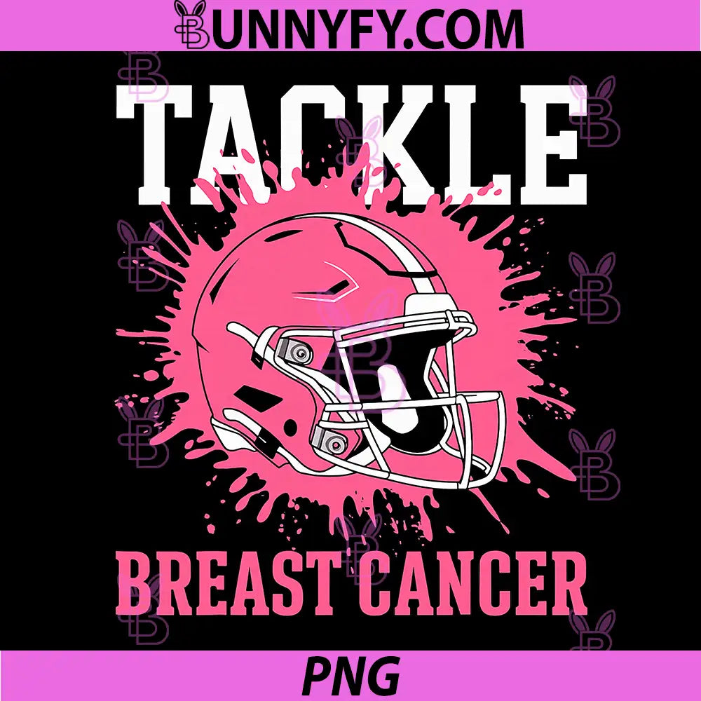 Tackle Breast Cancer PNG, American Football October PNG