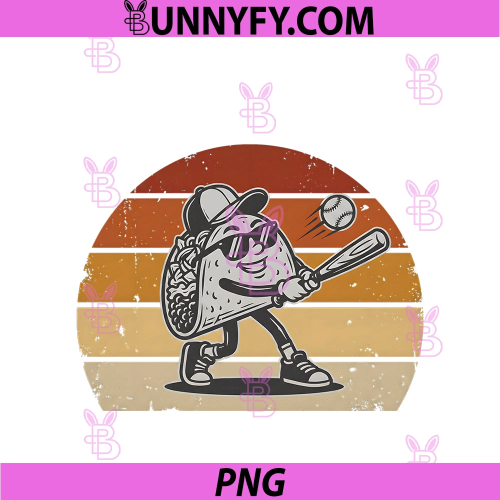 Taco Baseball Player Cinco De Mayo PNG, Mexican Fiesta Boy Kid PNG