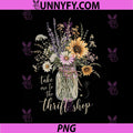 Take Me to The Thrift Shop PNG, Flowers Antiques Lover PNG