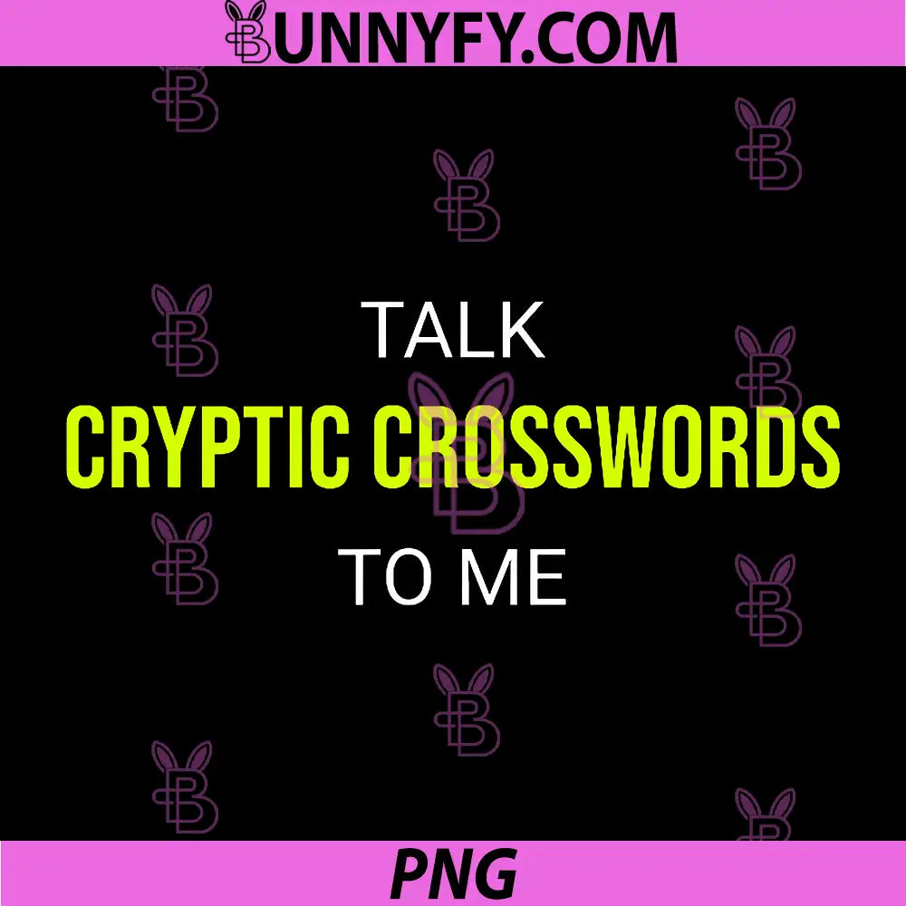 Talk Cryptic Crosswords to Me PNG, Funny Puzzler PNG