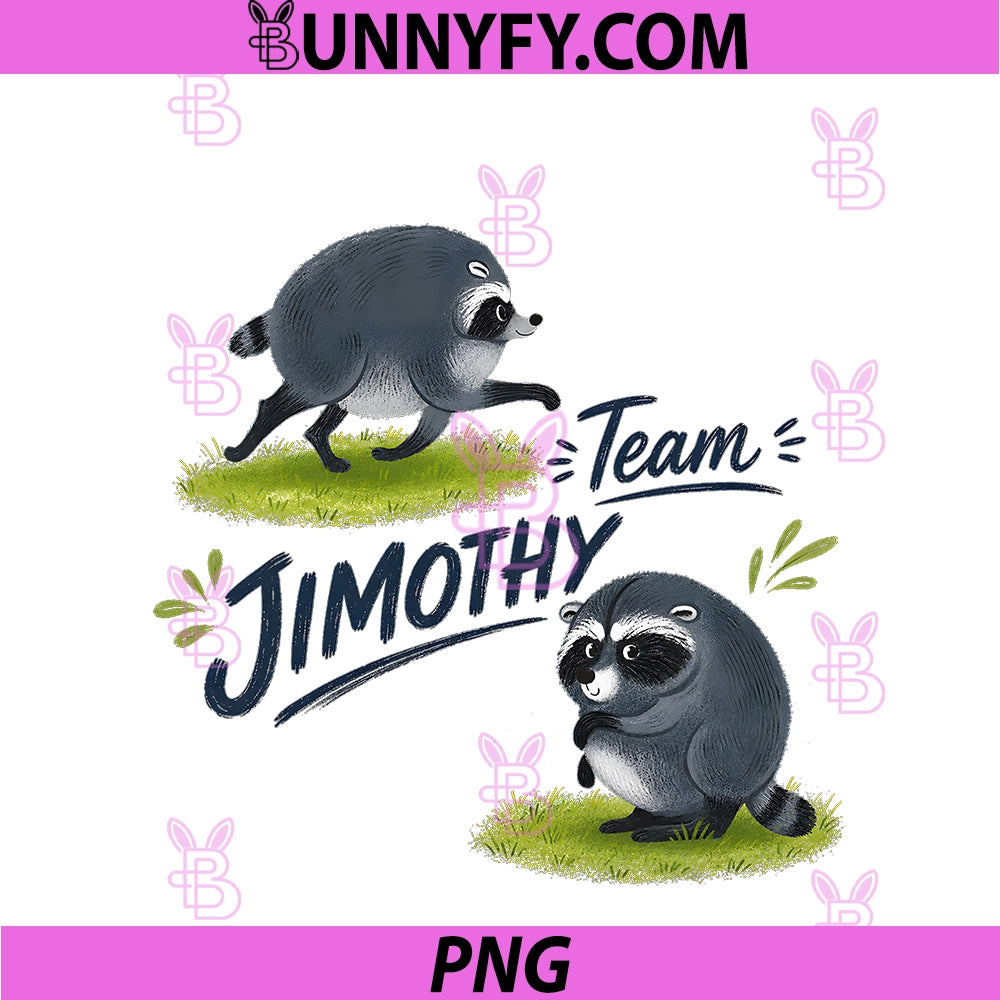 Team JIMOTHY Viral Raccoon PNG, Funny Meme PNG