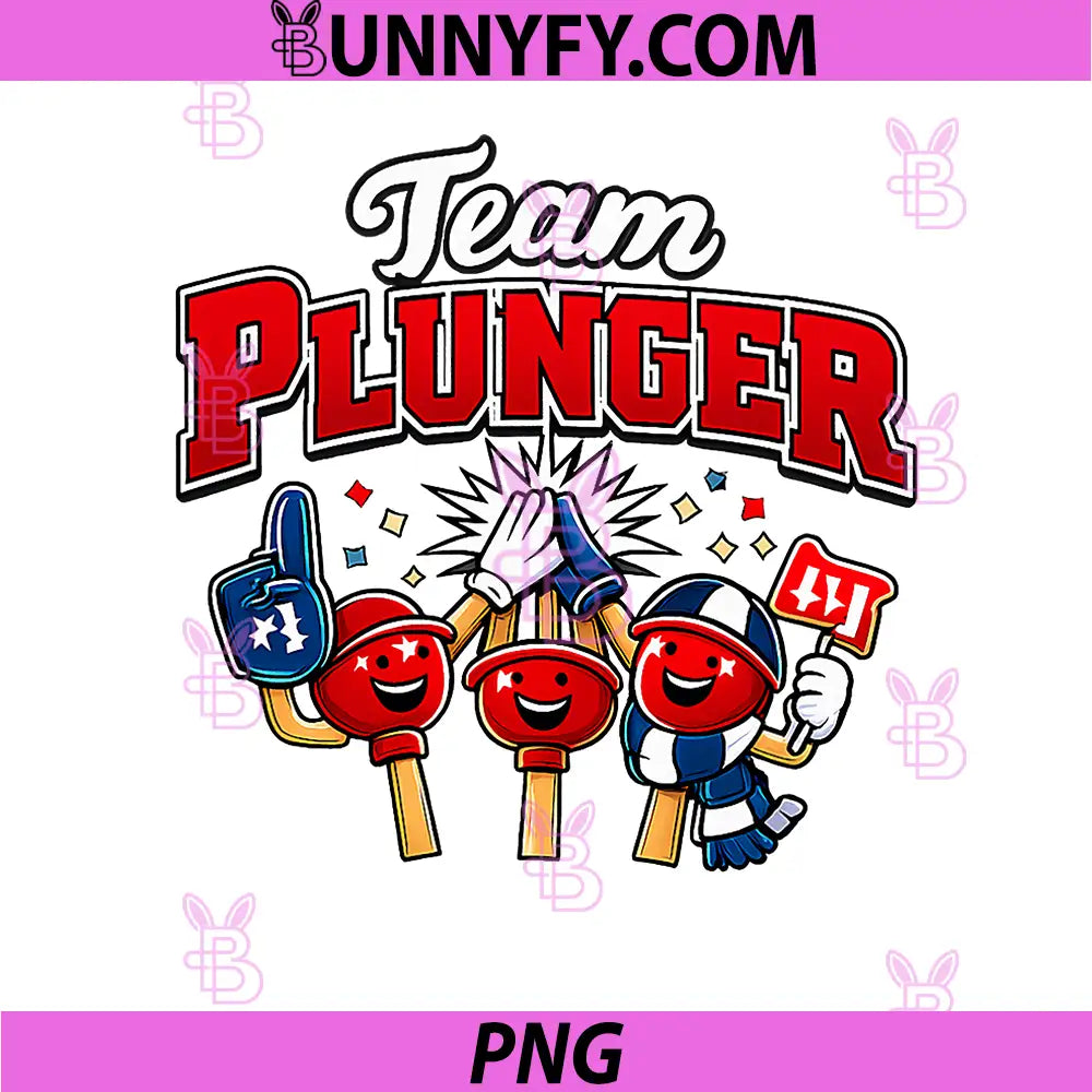 Team Plunger PNG, Varsity Plumbing Pun Graphic PNG
