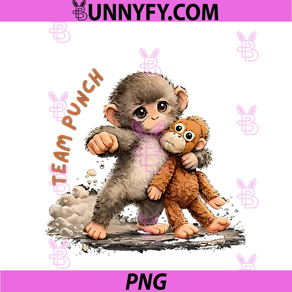 Team Punch PNG, Baby Monkey Punch PNG