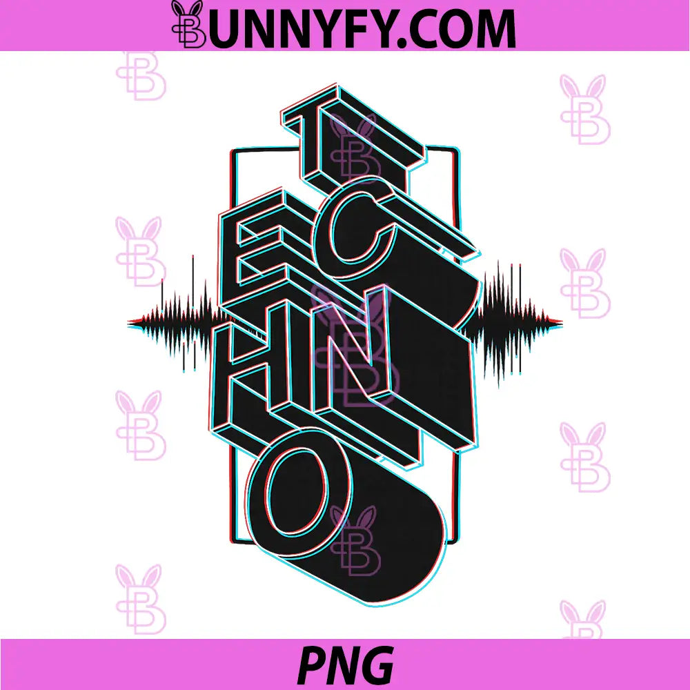Techno DJ EDM Party Electronic PNG, Music Lover Disc Jockey Retro PNG