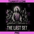 The Last Set DJ Jesus Art PNG, Religious Techno Rave Design PNG