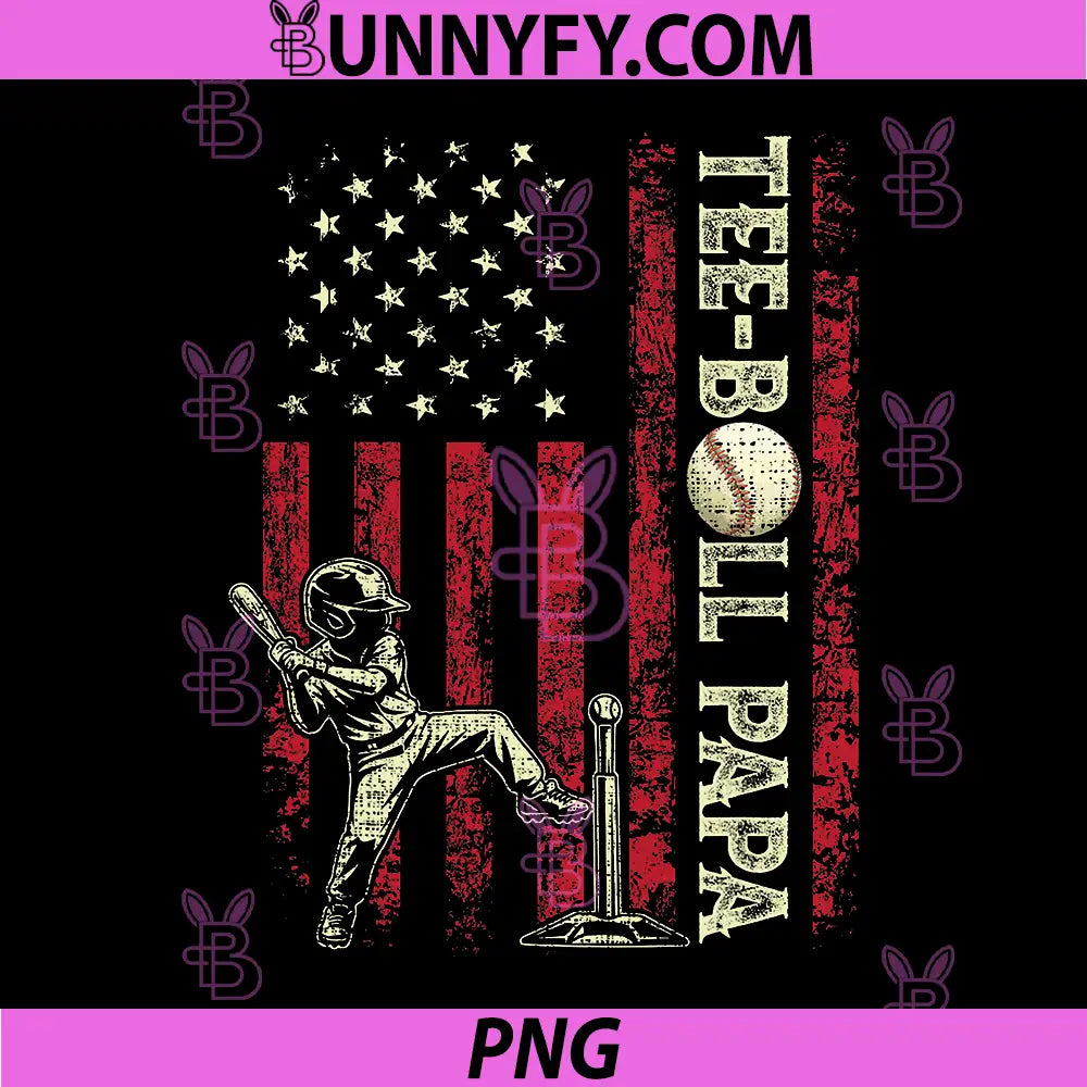 Ball Papa American US Flag PNG, Patriotic Papa Fathers Day PNG