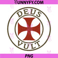 Templar Cross Deus Vult PNG, Kingdom of Jerusalem PNG
