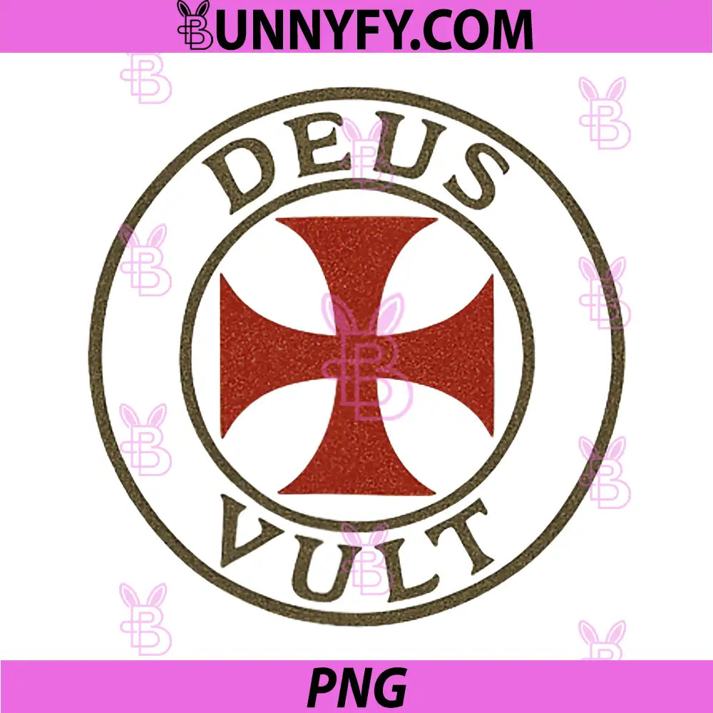 Templar Cross Deus Vult PNG, Kingdom of Jerusalem PNG