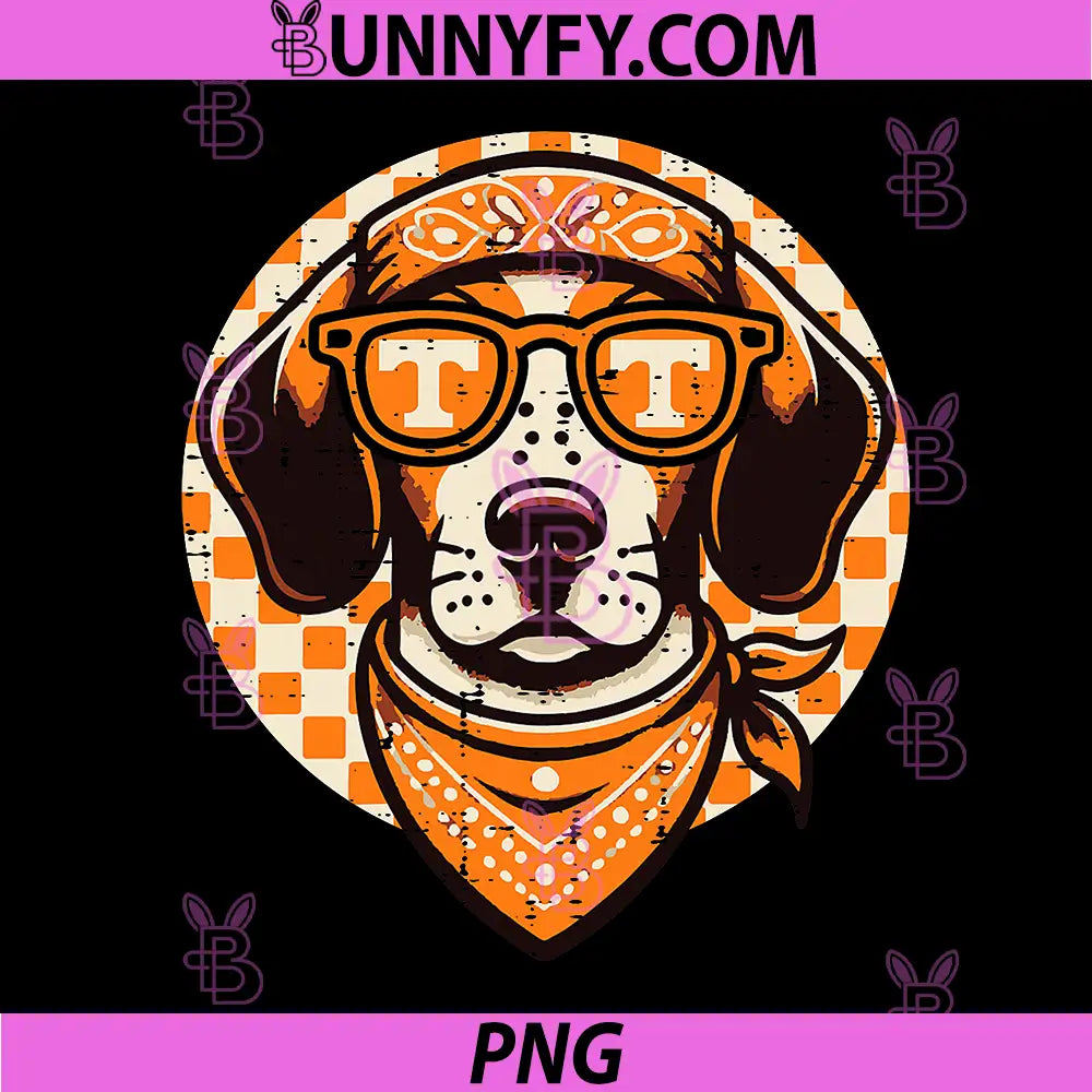 Tennessee Dog Sunglasses T PNG, Bluetick Coonhound PNG