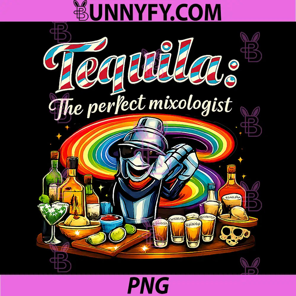 Tequila The Perfect Mixologist PNG, Party Crew Joke Design PNG