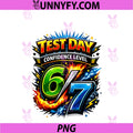 Test Day 67 Confidence PNG, Level Meme Six Seven PNG