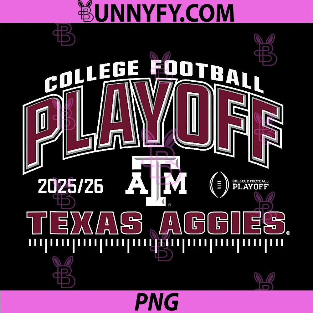 Texas A&M Aggies PNG, College Football Playoff CFP 2025-26 PNG