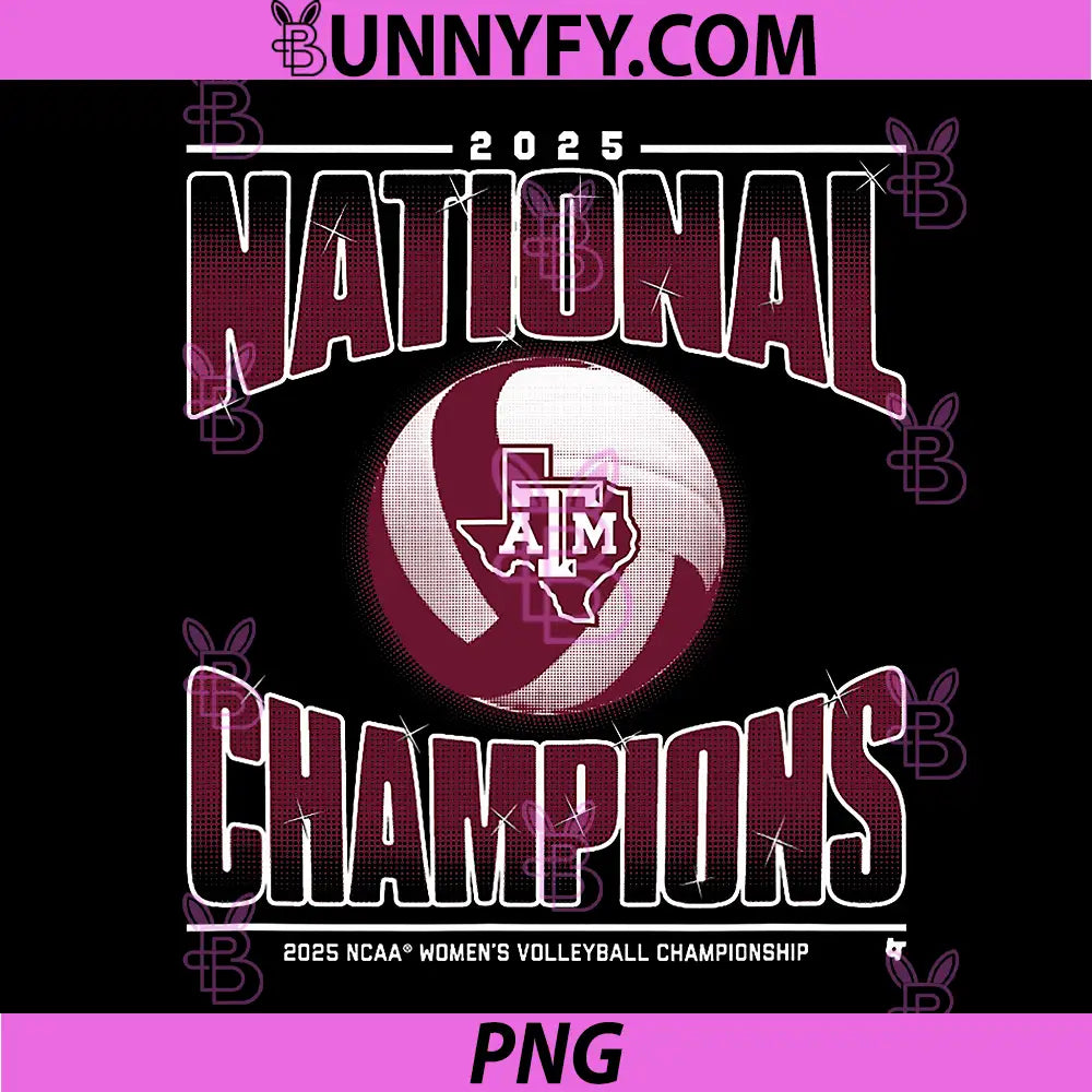 Texas A&M Women's PNG, Volleyball 2025 NCAA Champions PNG