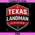Texas Landman Division PNG, Energy Supply Vintage Badge PNG