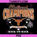 Texas Longhorns National Champs 2026 PNG, Softball WCWS Repeat PNG