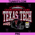 Texas Tech Red Raiders Big 12 PNG, Championship 2025 Football PNG