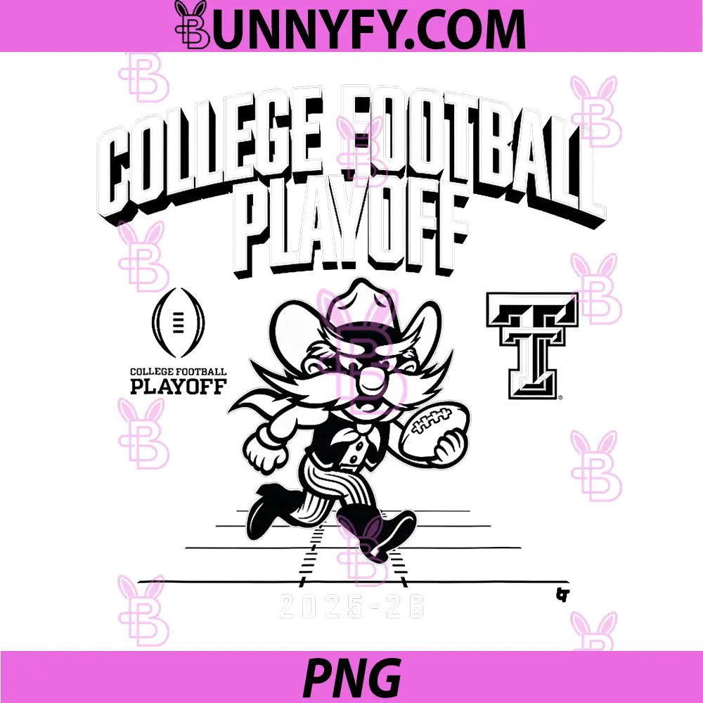Texas Tech Red Raiders PNG, College Football Playoff Mascot 2025 PNG